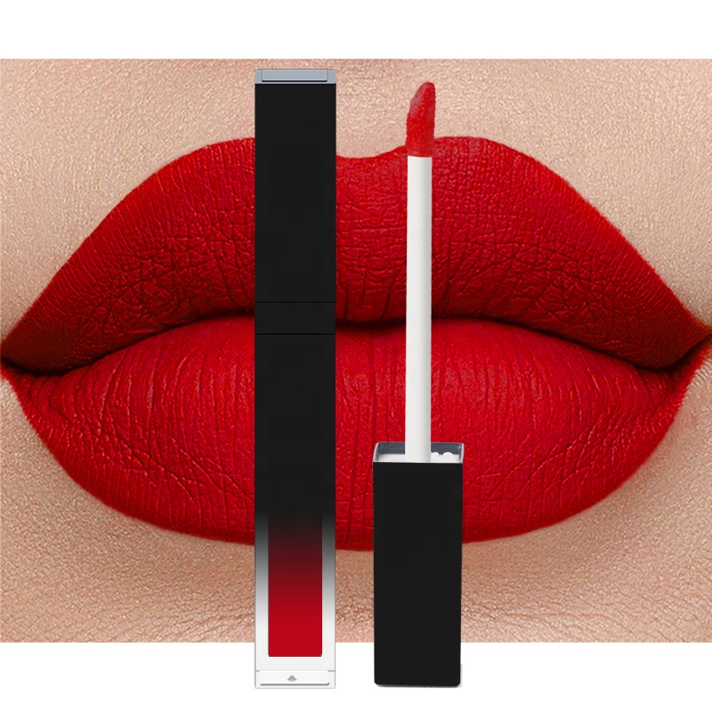 Vegan Cruelty Free Nude Red Long Lasting Lipstick Waterproof Mat Matte Liquid Lip Stick Private Label Lipstick