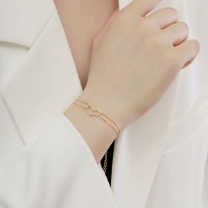 Bracelet Dylam personnalisé en forme de petit cœur, en argent sterling 925, chaîne fine pour femmes et adolescentes - Product Image 4