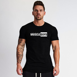 <span class=keywords><strong>T</strong></span>-<span class=keywords><strong>shirt</strong></span> Fitness manica corta da <span class=keywords><strong>uomo</strong></span> allenamento Stringer palestre Bodybuilding muscolare estate <span class=keywords><strong>Slim</strong></span> <span class=keywords><strong>Fit</strong></span> Top magliette sportive da corsa - Product Image 2