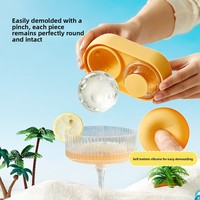Produit Tendance 2026 : Moules à Glaçons Ronds en Silicone Sans BPA, Grande Capacité, Portables, avec Couvercle Amovible Anti-Fuite