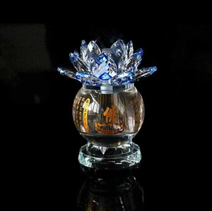 Candelabro de <span class=keywords><strong>loto</strong></span> de cristal de diseño creativo, lámpara de corazón <span class=keywords><strong>sutra</strong></span>, suministros religiosos, lámpara de aceite - Product Image 3