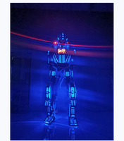 Costumes de danse robot led RGB Stilts Walker Costume de robot led Costume de robot lumineux adulte pour discothèque