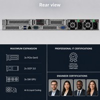Servidor en Rack ProLiant Compute DL360 Gen12, Doble Intel Xeon 6, 144 Núcleos, 8TB DDR5 6400MT, 20x EDSFF NVMe, Híbrido en la Nube, 1U