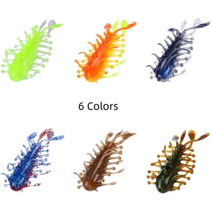 Vente en gros usine – Leurre souple creux en forme de concombre de mer, 82 mm, 6,31 g, 3 pièces par boîte, 6 couleurs, flottant, pour la pêche au bar et à la perche - Product Image 2