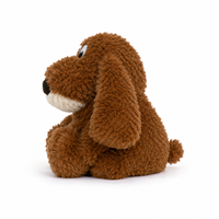 Peluche chien mignon et doux, jouet en peluche marron de dessin animé, poupée en peluche câline pour enfants, cadeau d'anniversaire ou de Noël
