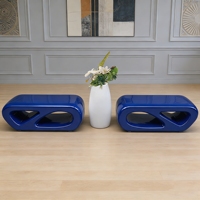 Banc Y030 moderne en PRV ajouré, artistique, pour jardin et loisirs, résistant à l'eau et à la corrosion, idéal pour centre commercial, bureau, hall d'entrée