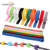 Attaches de câble en nylon réutilisables avec logo personnalisé et sangle élastique à boucle et crochet imperméable et écologique pour chaussures