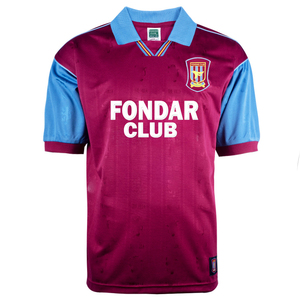 Maillot de football rétro vintage personnalisé imprimé au laser pour homme, maillot de football rayé à col classique, respirant et anti-transpiration - Product Image 1