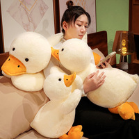 Oie blanche en peluche énorme canard sommeil oreiller coussin mignon moelleux grande taille jouet doux peluche poupée enfant cadeau