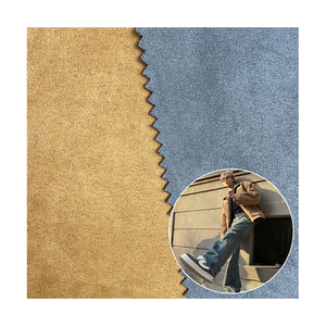 Tela de gamuza de microfibra de alta calidad T400 de fábrica para prendas de abrigo tapicería impermeable patrón grueso diseño Suede <span class=keywords><strong>Headliner</strong></span> - Product Image 2