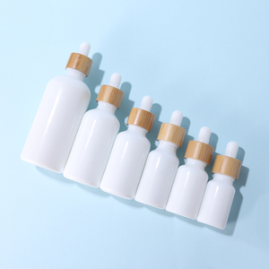 Serum Putih, Tetes Kaca Bulat Minyak Esensial dengan Pipet Bambu 10Ml 15Ml 20Ml 30Ml 50Ml 100Ml - Product Image 6