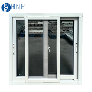 Cửa sổ trượt kính đôi uPVC với thiết kế nướng bao gồm lưới chống muỗi để tăng cường an ninh và thoải mái cho gia đình - Product Image 3