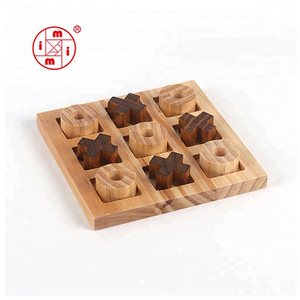 Promozione dei giocattoli per la prima educazione dei <span class=keywords><strong>bambini</strong></span> <span class=keywords><strong>Tic</strong></span> Tac Toe gioco da tavolo in legno - Product Image 1