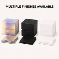 En stock, boîte d'emballage en papier pliable magnétique, 3 couleurs, boîte cadeau de luxe avec fermeture magnétique