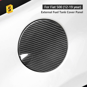 Shasha - Revêtement extérieur en fibre de carbone sèche - Accessoires de décoration extérieurs pour Fiat 500 2012-2019 - Product Image 2