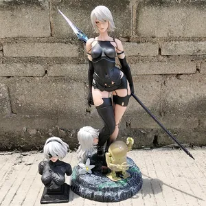 Figurine d'action en PVC de robot anime à trois têtes, modèle de collection, 48 cm, GK 2A 2B Pod 042 <span class=keywords><strong>YoRHa</strong></span> <span class=keywords><strong>No</strong></span> 2 Type B - Product Image 5