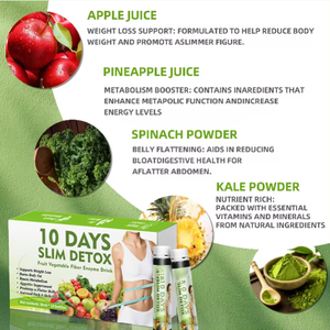 Bebida <span class=keywords><strong>Detox</strong></span> Enzimática para Pérdida de Peso con <span class=keywords><strong>Frutas</strong></span>, Vegetales y Fibra para la Salud Digestiva, Fabricación OEM - Product Image 3