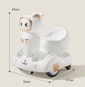 新型<span class=keywords><strong>3</strong></span>合1室内旋转电动平衡车，适用于女孩塑料遥控骑乘玩具，具有漂移和旋转功能 - Product Image 3