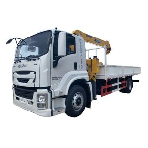 Brand New 8-Ton ISUZU FTR FVR Hydraulic Crane Truck 4x2 205HP Engine GIGA Truck Bed Crane for Sale - Product Image 1
