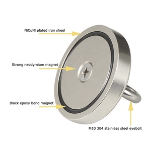 <span class=keywords><strong>Aimant</strong></span> encastré super puissant <span class=keywords><strong>à</strong></span> une face, 1200 kg, aimants de <span class=keywords><strong>pêche</strong></span> en néodyme avec boîtier en acier inoxydable 304 - Product Image 2
