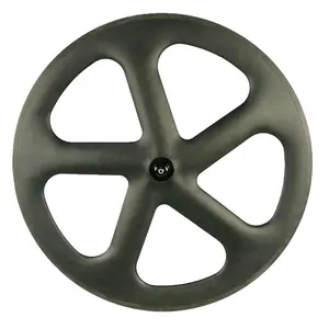 Дорожный и трековый 24 мм ширина Aero 5 спицевых колес из углеродного волокна велосипедная фиксирующая колесная пара 700C OEM Велосипедное углеродное гусеничное колесо
