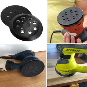 8 Stuks/1 Set 5 Inch Haak En Lus Stofvrije Back-Up Schuurschijven Backing Pads Schuurschijf Schuurgereedschap Voor Polijsten Slijpen - Product Image 6