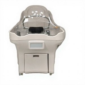 Kisen Bac à shampoing multifonctionnel Zen-flow japonais pour spa capillaire, design sans tuyauterie, Or Argent, pour traitement capillaire en salon - Product Image 1