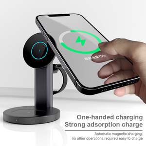Thiết kế mới 3 trong 1 không dây sạc đứng <span class=keywords><strong>dock</strong></span> trạm nhanh chóng sạc không dây cho đa chức năng - Product Image 2