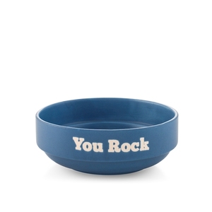 Tazza in Ceramica 13 Cm Blu con Scritta 'You Rock' - Product Image 1