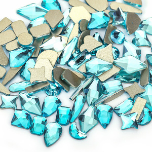 फैशन मिश्रण ग्लास फ्लैट बैक स्टोन K9 फैंसी क्राफ्ट क्रिस्टल नाखून कला सजावट के लिए नाखून कला सजावट गहने बनाने के लिए - Product Image 3