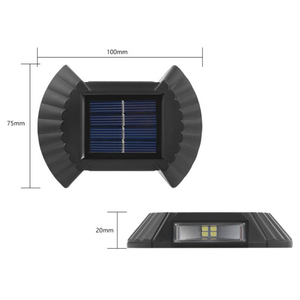 Luces Solares – lot de 2 lampes solaires étanches pour clôture, Patio, escaliers, Post, chemin, porche, allée - Product Image 4