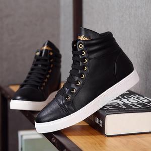 Nuove Scarpe da Skate alla Moda con Lacci per Uomo, Stile Coreano, Scarpe Casual Trendy Unisex con Tomaia Alta, Scarpe per Coppie - Product Image 2
