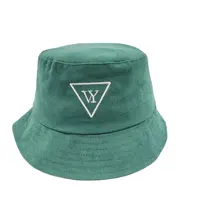 Chapéus de balde de pesca reversível, logotipo bordado personalizado, veludo