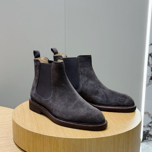 Botas <span class=keywords><strong>Chelsea</strong></span> de Cuero Vacuno de Alta Calidad, Originales de Italia, para <span class=keywords><strong>Caballero</strong></span>, Formales, de Oficina, con Suela Gruesa y Cómodas - Product Image 1