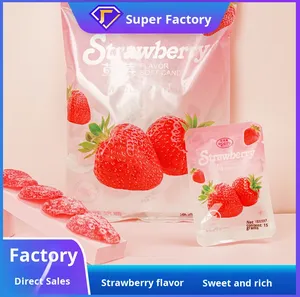 Vente en gros <span class=keywords><strong>de</strong></span> <span class=keywords><strong>sirop</strong></span> <span class=keywords><strong>de</strong></span> glucose pour gâteau <span class=keywords><strong>de</strong></span> bonbons mous fruités à saveur <span class=keywords><strong>de</strong></span> fraise enrobés pour bureau, loisirs, collations, mariages, sacs inclus - Product Image 5