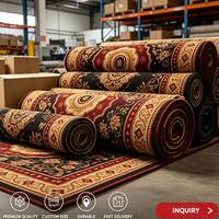 Tapis rectangulaire vintage persan à motif floral orné, antidérapant, pour salon, tapis de sol de luxe de style européen