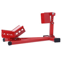Support de moto réglable Cale de roue de moto Cale de roue de moto pour la plupart des roues avant de 17 "-21".