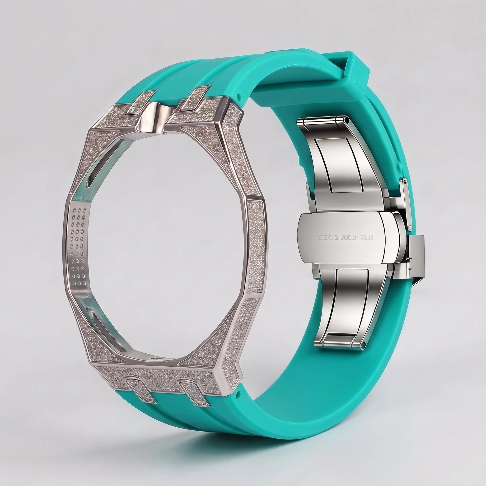 Bague Tiffany en argent et diamants, 12 heures.