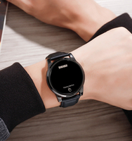 Jam Tangan Digital SKMEI 1684 Terbaru dengan Layar LED Binari, Bahan Stainless Steel 304 dan Kulit Asli untuk Olahraga