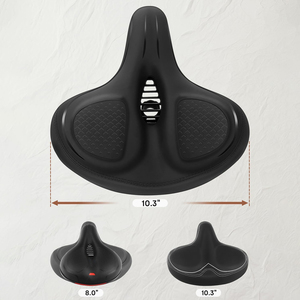 Coussin <span class=keywords><strong>de</strong></span> siège <span class=keywords><strong>de</strong></span> <span class=keywords><strong>vélo</strong></span> <span class=keywords><strong>extra</strong></span> <span class=keywords><strong>large</strong></span> <span class=keywords><strong>de</strong></span> remplacement, <span class=keywords><strong>selle</strong></span> <span class=keywords><strong>de</strong></span> <span class=keywords><strong>vélo</strong></span> respirante pour vélos Peloton/exercice/stationnaire/électrique/cruiser - Product Image 3