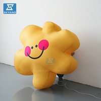 Ballon d'étoiles souriantes gonflables, étoiles de dessin animé suspendues gonflables Mascotte de personnage de dessin animé gonflable