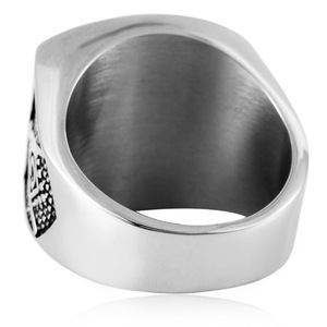 Yunnique Freemason <b>Ring</b> Stainless Steel Geometric Pyramid Crown Design Unisex Fashion Jewelry Gift - Product Image 4