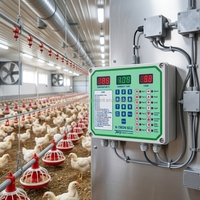 Sistem Kontrol Suhu Peternakan Unggas Otomatis Hot Sale Temp R-TRON 612 Pengontrol Iklim untuk Kandang Peternakan Unggas