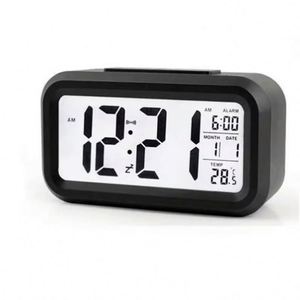 Wholesale <b>Digital</b> LCD Electronic Alarm <b>Desk</b> <b>Clock</b> Calendar Thermometer Backlight Battery Operated Eco-Friendly for Outdoor Home - Product Image 1