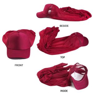 New Design Summer Fashion Beach Hijab Head Scarf Women Plain Shawl Instant Hijab with Baseball Cap Common Fabric - Product Image 3