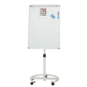 Tablero extraíble de 90x60 Flip Chart Board School Tablero blanco magnético Tablero de dibujo para niños Soporte de rotafolios