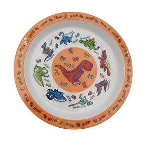 Trẻ Em Tái Sử Dụng <span class=keywords><strong>Melamine</strong></span> Tấm Tròn Phim Hoạt Hình Màu Trắng Cá Nhân In Ấn Bán Buôn <span class=keywords><strong>Melamine</strong></span> Tấm Với Số Lượng Lớn - Product Image 2