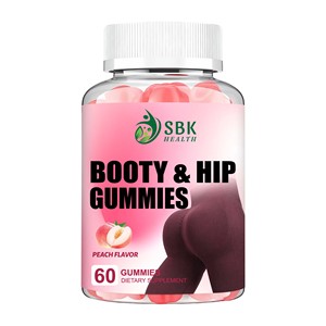 Private Label Booty Hip Gummies with Bovine Collagen Peptides and Zinc Sculpt a Fuller More Attractive Figure Vitamin C Gummies - Product Image 1