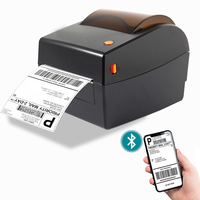 Printer Label Thermal Langsung 4x6 100x150 Kertas Perekat untuk Pengiriman Paket Logistik Rantai Pasokan - USB Bluetooth
