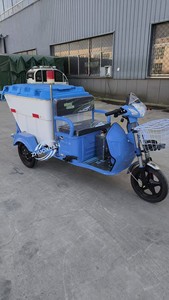 Triciclo Eléctrico Recolector de Basura de 580W, Contenedor de Residuos de 500L de ABS, Vehículo de Limpieza Sanitaria para Comunidades y Calles - Product Image 3